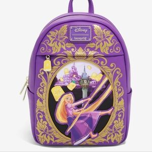 Tangled Purple and Gold Lantern Mini Backpack NWT